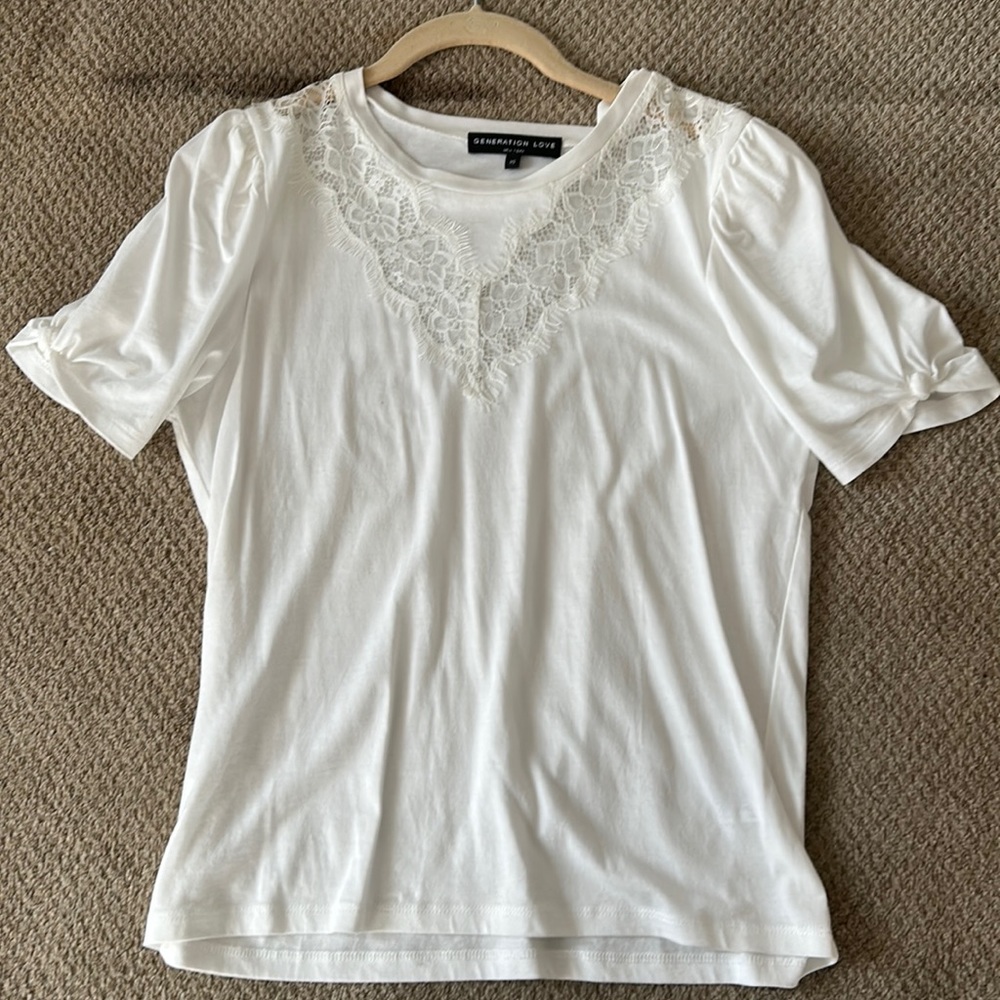 Generation Love white lace tee
